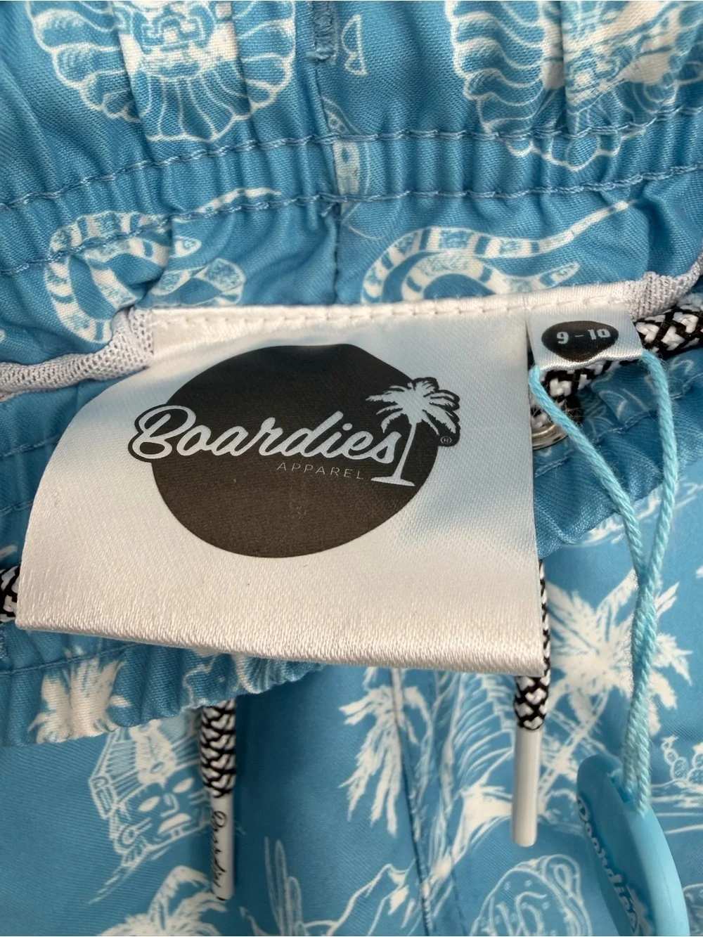 Boardies Kids' Blue Tropical Print Swim Trunks